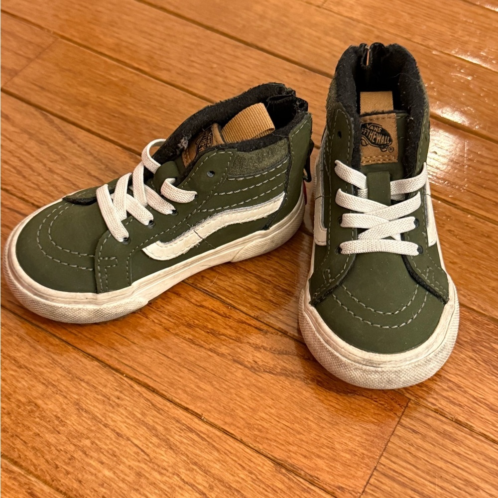 Vans Kids High-Top Sneakers - Green